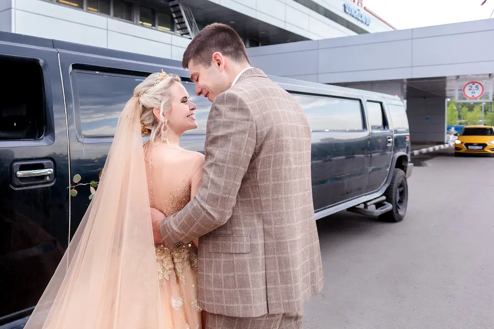 Party bus rental for a wedding